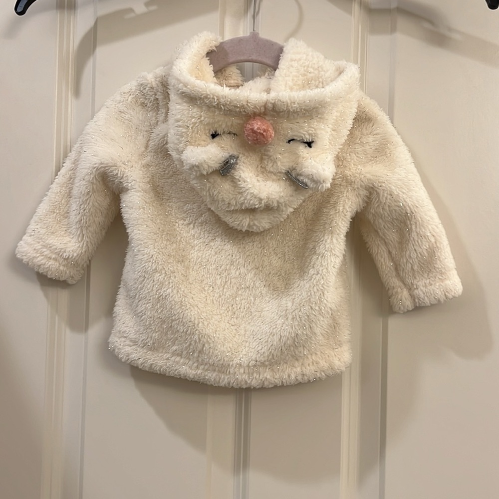 Infant girls fluffy coat - Picture 2 of 6